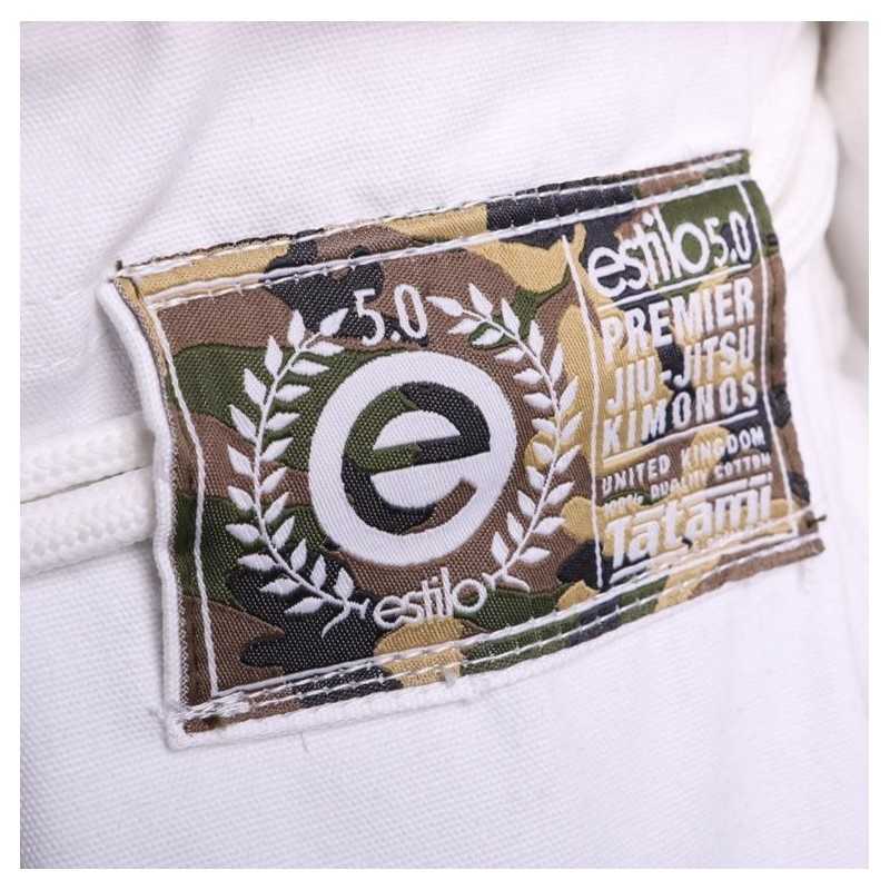 KIMONO JIU JITSU TATAMI FIGHTWEAR ESTILO 5.0 BLANC & CAMO