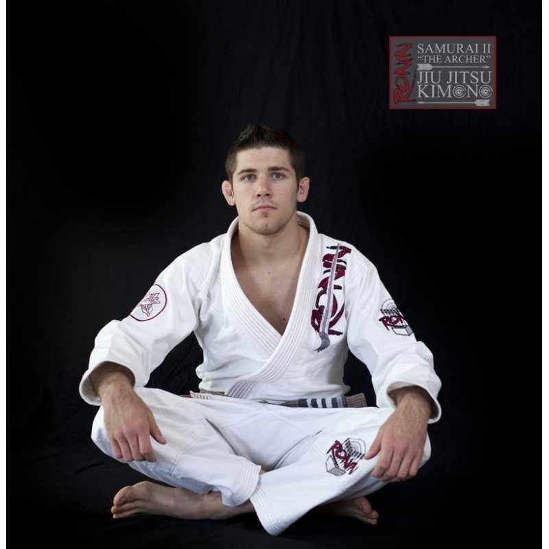 KIMONO JIU JITSU RONIN SAMURAI ARCHER BLANC