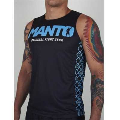 DEBARDEUR MANTO tank top VICTORY Noir / Bleu