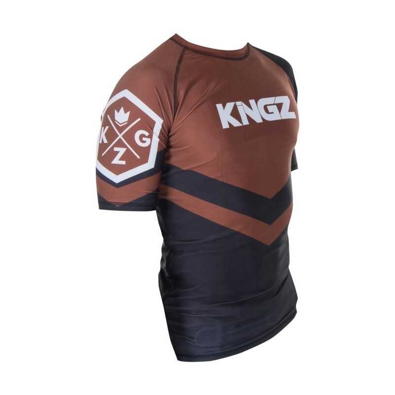 RASHGUARD KINGZ IBJJF RANK MARRON