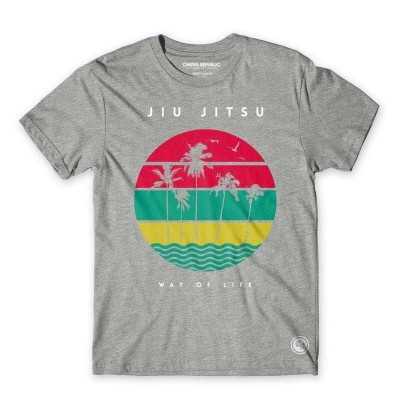 TEE SHIRT JIU JITSU WAY OF LIFE GRIS