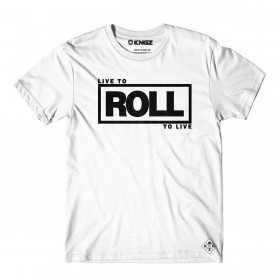 TEE SHIRT JIU JITSU KINGZ ROLL TO LIVE BLANC