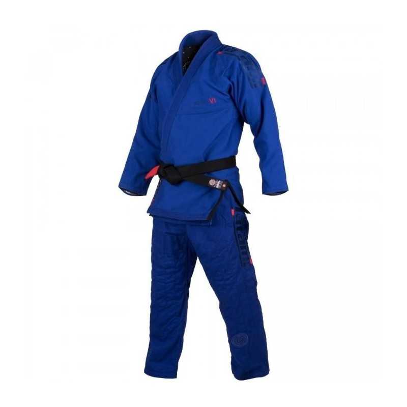 KIMONO JIU JITSU TATAMI FIGHTWEAR ESTILO 6.0 BLEU & BLANC
