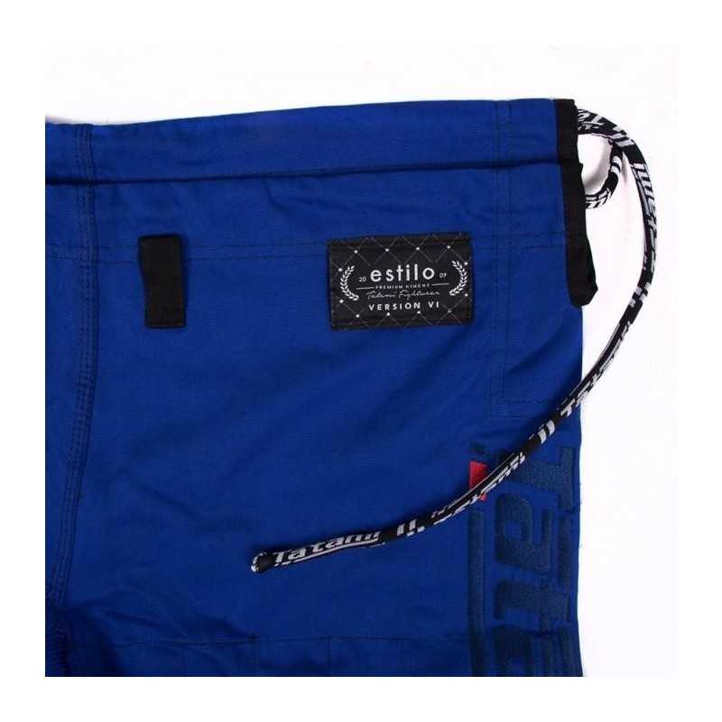 KIMONO JIU JITSU TATAMI FIGHTWEAR ESTILO 6.0 BLEU & BLANC
