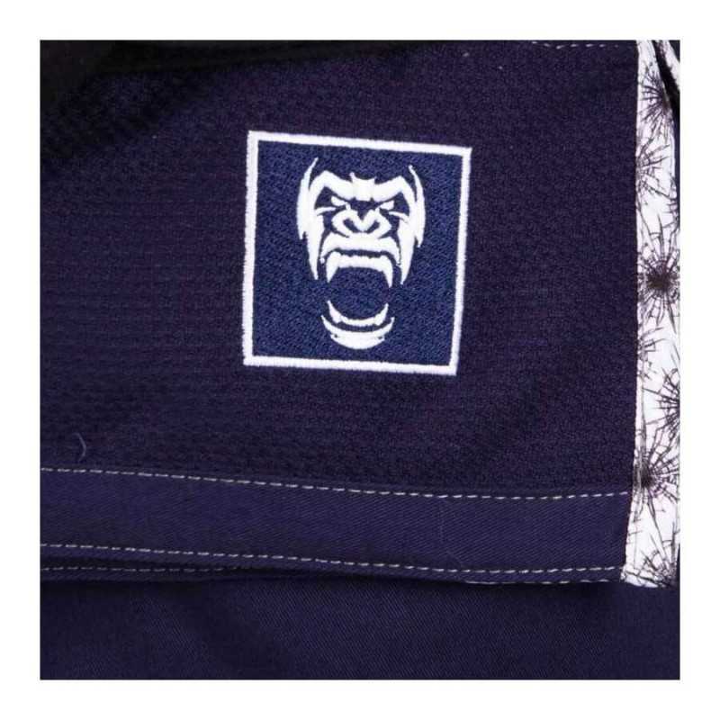 KIMONO JIU JITSU TATAMI FIGHTWEAR GORILLA SMASH NAVY