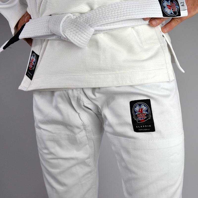 KIMONO JJB 4LEAF CLOVER CLASSIC V.2 BLANC