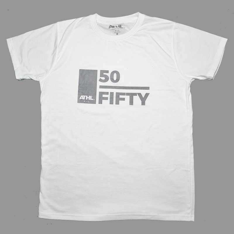 TEE SHIRT ATHL. 50/FIFTY BLANC