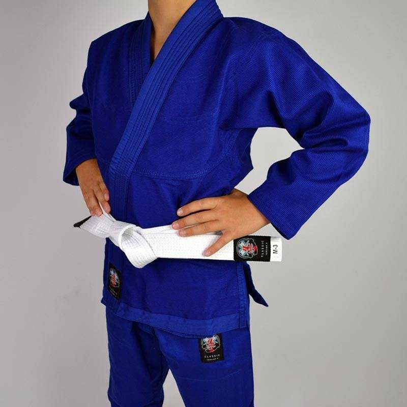KIMONO JJB ENFANT 4LEAF CLOVER CLASSIC V2 BLEU
