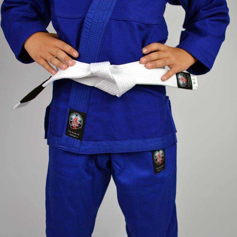 KIMONO JJB ENFANT 4LEAF CLOVER CLASSIC V2 BLEU