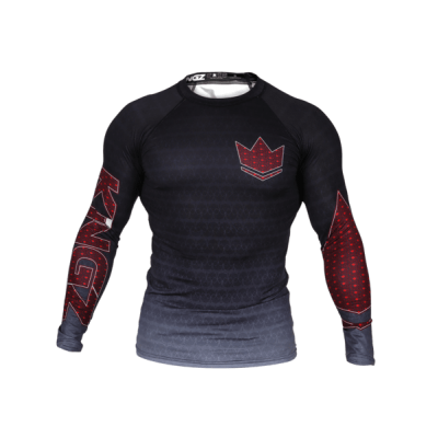 RASHGUARD JJB KINGZ CROWN IBJJF RANK 3.0 NOIR