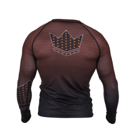 RASHGUARD JJB KINGZ CROWN IBJJF RANK 3.0 MARRON