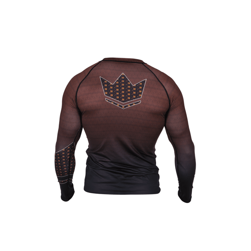 RASHGUARD JJB KINGZ CROWN IBJJF RANK 3.0 MARRON