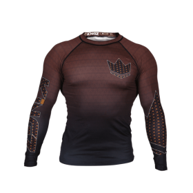 RASHGUARD JJB KINGZ CROWN IBJJF RANK 3.0 MARRON