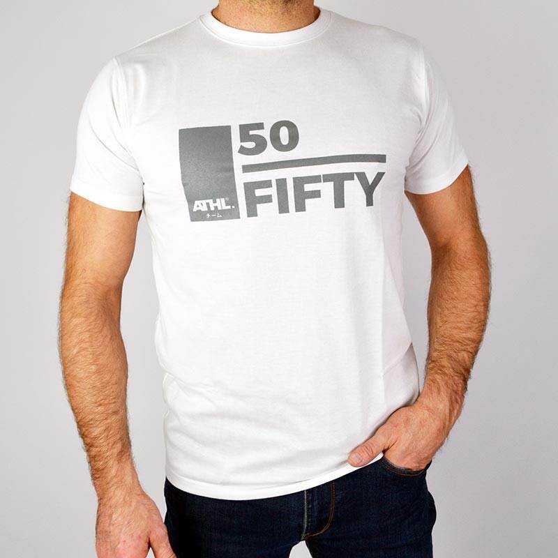 TEE SHIRT ATHL. 50/FIFTY BLANC