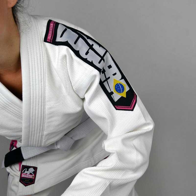 KIMONO JJB FEMME DOGUERA ELEMENTAR V.2  BLANC