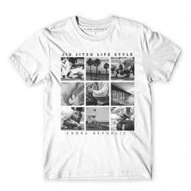 TEE SHIRT CHOKE RPLC BJJ LIFE STYLE BLANC