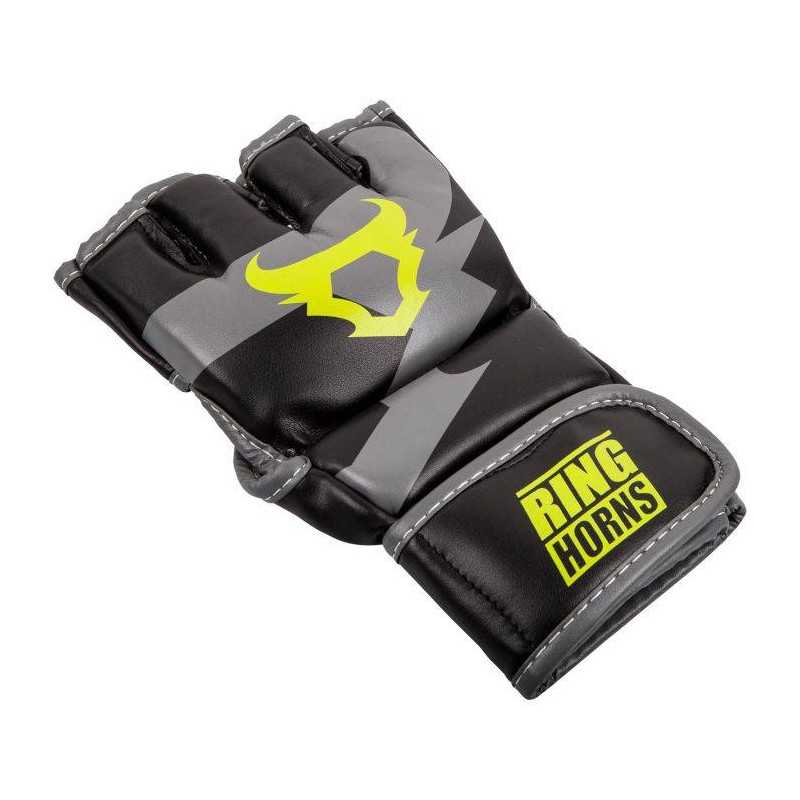 Gants de MMA Ringhorns Charger Noir/Jaune Fluo