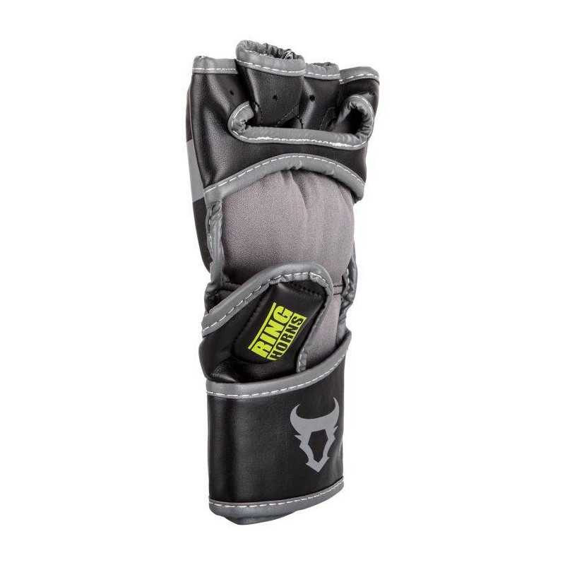 Gants de MMA Ringhorns Charger Noir/Jaune Fluo