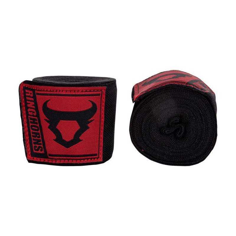 BANDAGES DE BOXE RINGHORNS CHARGER - NOIR - 2,5 MÈTRES