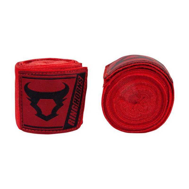 BANDAGES DE BOXE RINGHORNS CHARGER - ROUGE - 4 MÈTRES