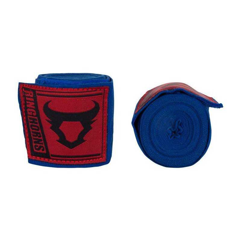 BANDAGES DE BOXE RINGHORNS CHARGER - BLEU - 4 MÈTRES