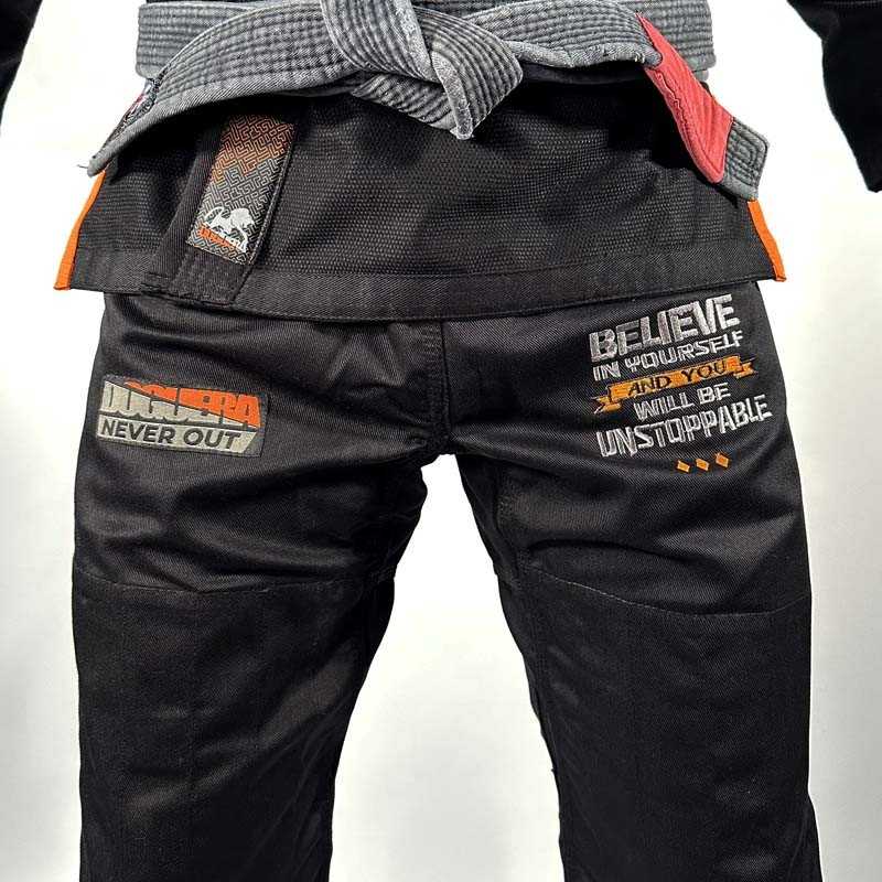 Kimono Jjb Doguera Never Out Noir Orange